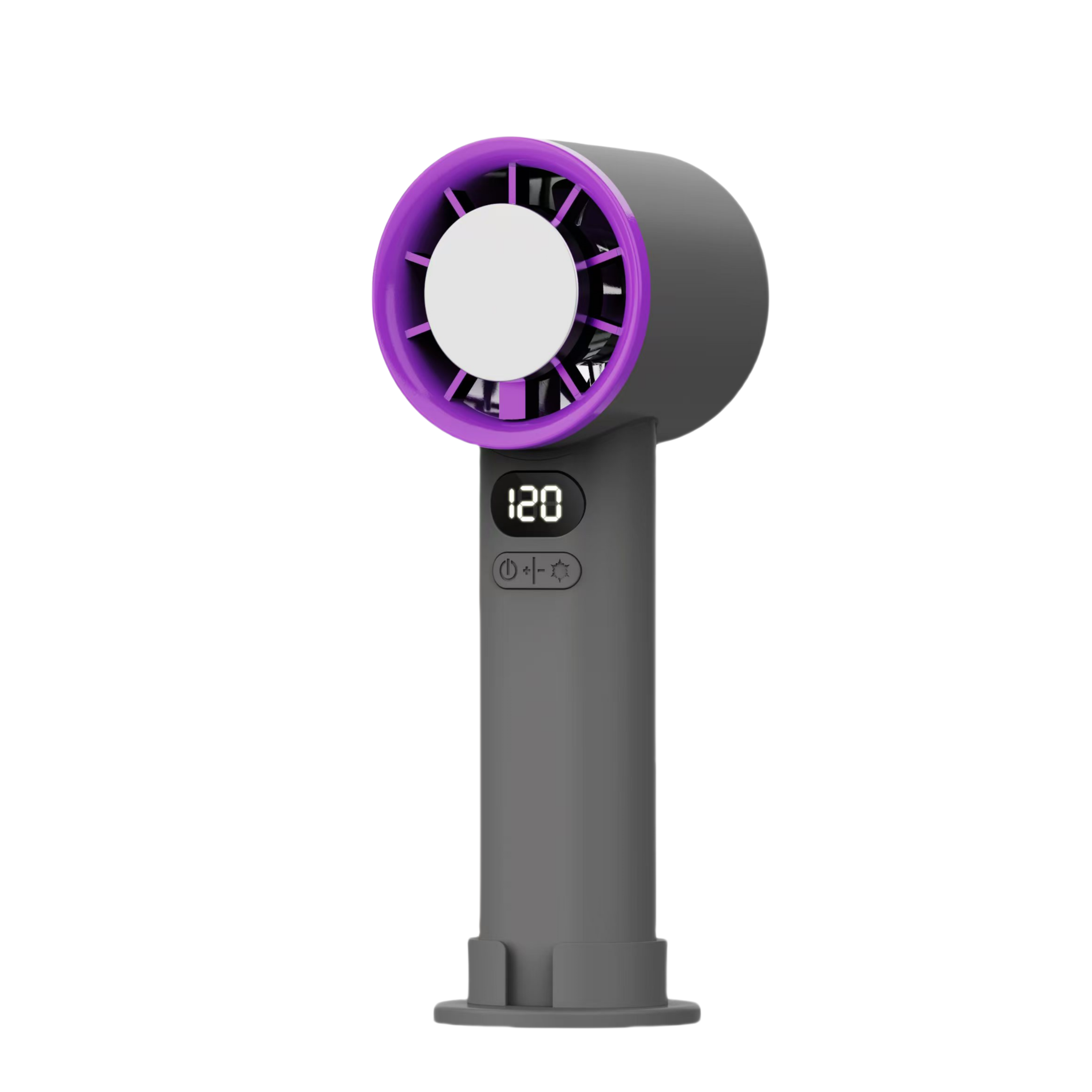 Mini ventilador portátil de 3000mAh, 120 velocidades de viento, refrigeración instantánea con modo de hielo, ventilador de mano, ventiladores eléctricos recargables por USB, ventilador de Camping: Blanco