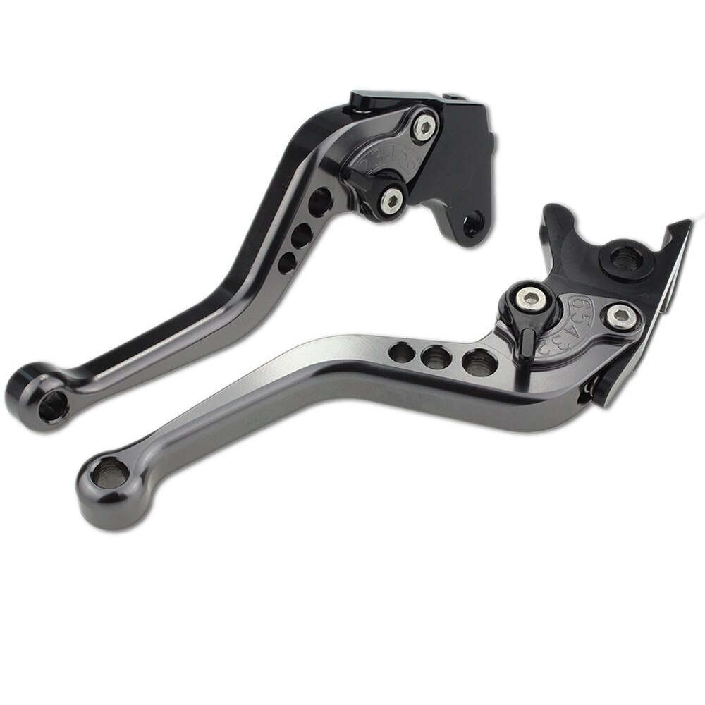 För zongshen cyclone  rx3s rx4 cnc motorcykel broms kopplingsspak aluminium justerbar broms spak kopplingshandtag: Kort grå