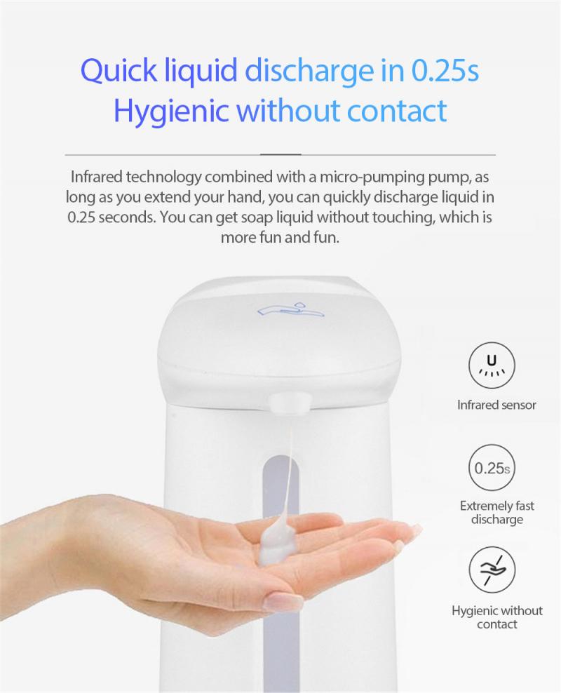Antiseptic Dosificafor Soap Dispenser Touchless Smart Sensor Automatic Bathroom Gel Hydroalcoholic Hand Disinfection Machine