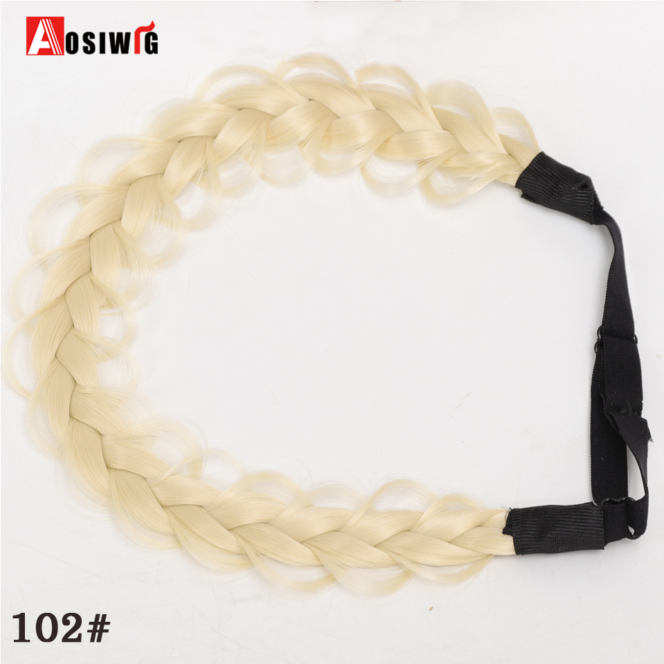 Accesorios para el cabello de para mujeres y niñas, peluca sintética, bandas para el cabello, diadema Vintage, trenzas, diademas, accesorios para peluca de cabello: 4/27HL