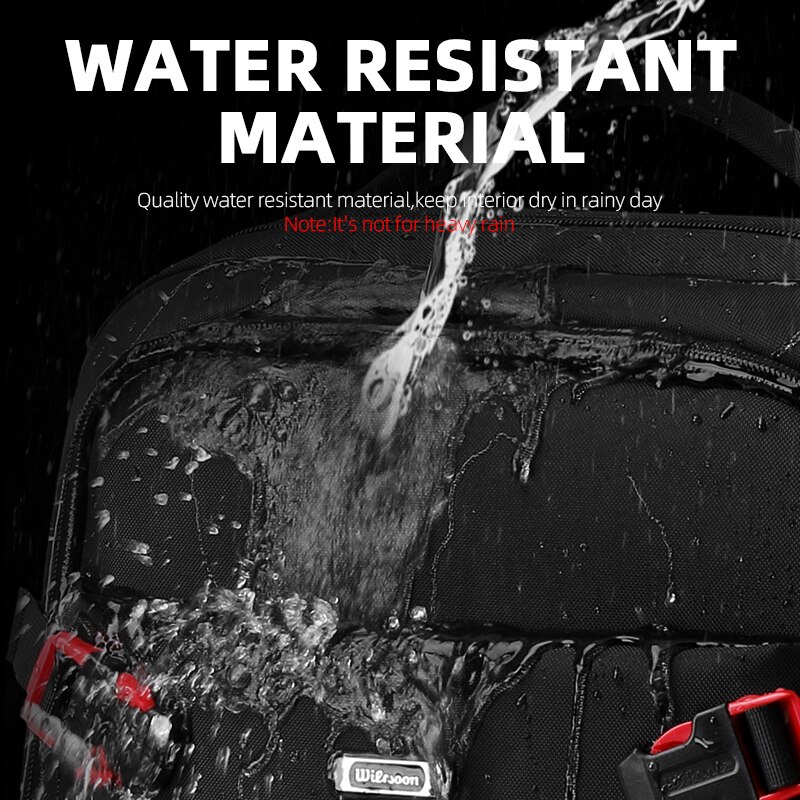 WIERSOON 42L Male Expandable Large Capacity Travel Backpack Men 17 inch Laptop USB Recharging Multi-layer Space Travel Male Bag