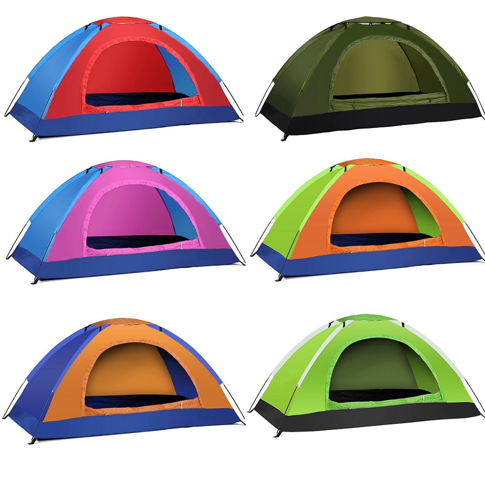 Tiendas de campaña al aire libre Camping impermeable portátil tienda de campaña anti-UV 2 Persona sombra de sol ultraligero tienda 200x120x110cm