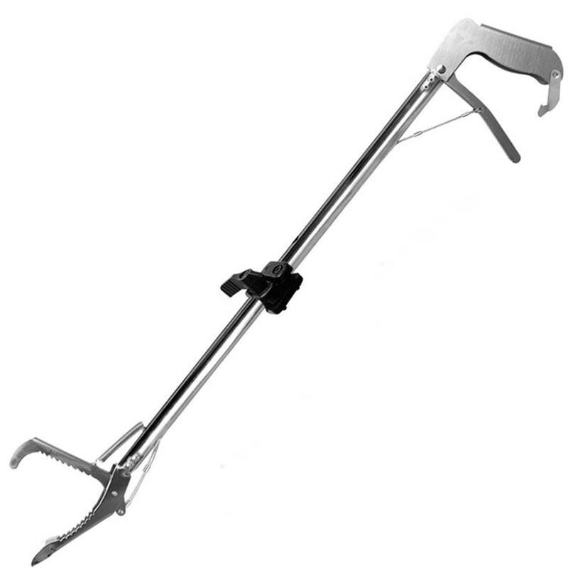 Folding Snake Catcher Snake Hook Snake Proof Multipurpose Reptile Tool Adjustable Grabber Stick Tweezers Plier