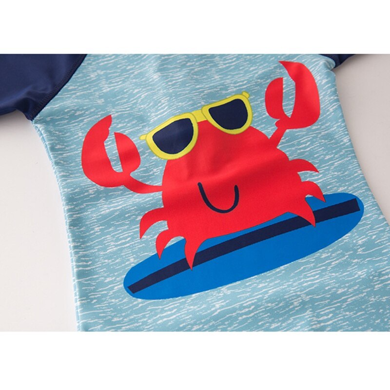 baby gutt badedrakt solkrem svømming sommer badedrakt romper+lokk 2 stk låve takrenne badetøy baby gutt badedrakt badetøy
