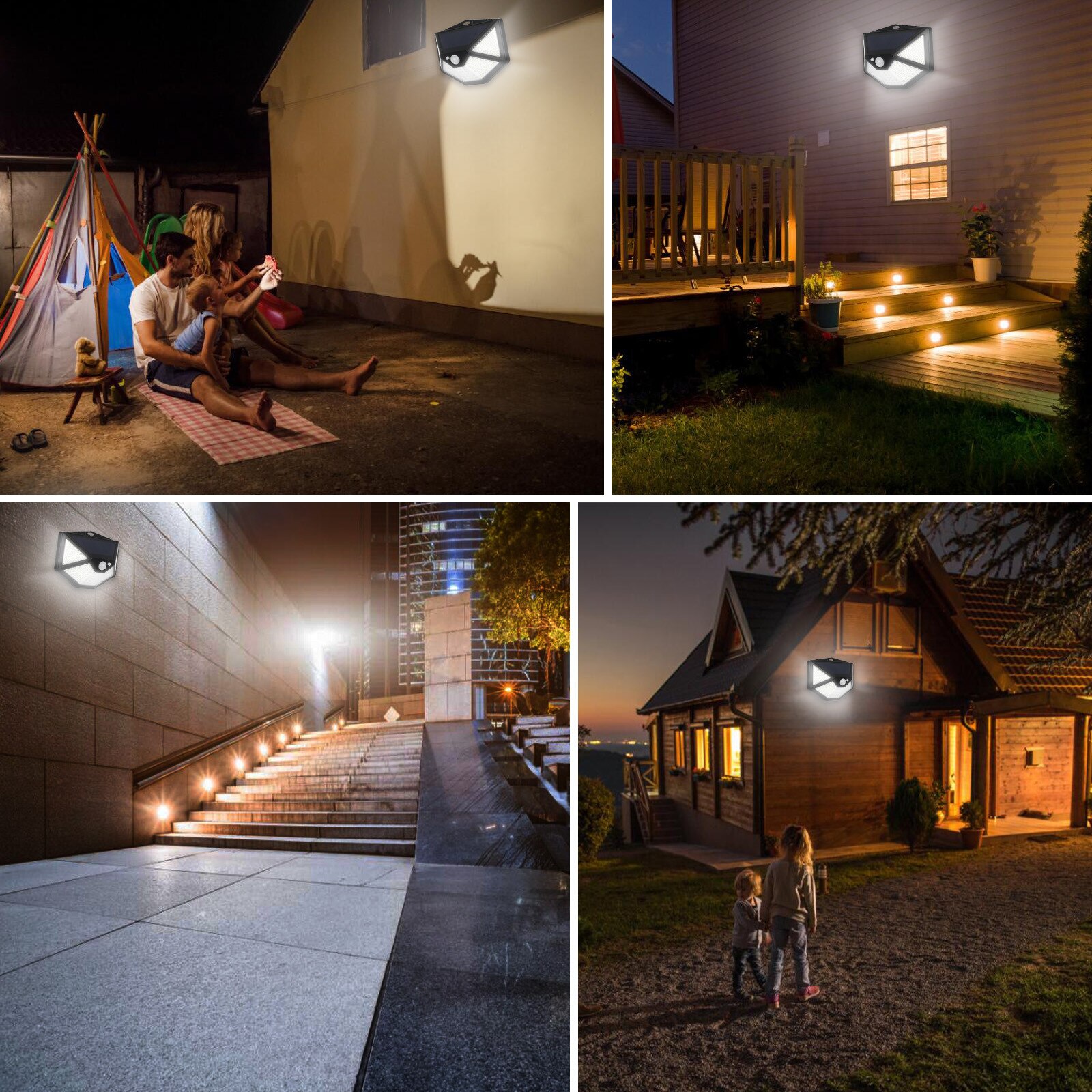 112 LED Pir Motion Sensor Wall Light Solar Power Waterproof Outdoor Garden Lamp 3 Motion Sensor Modes Ip65 Weatherproof Lights