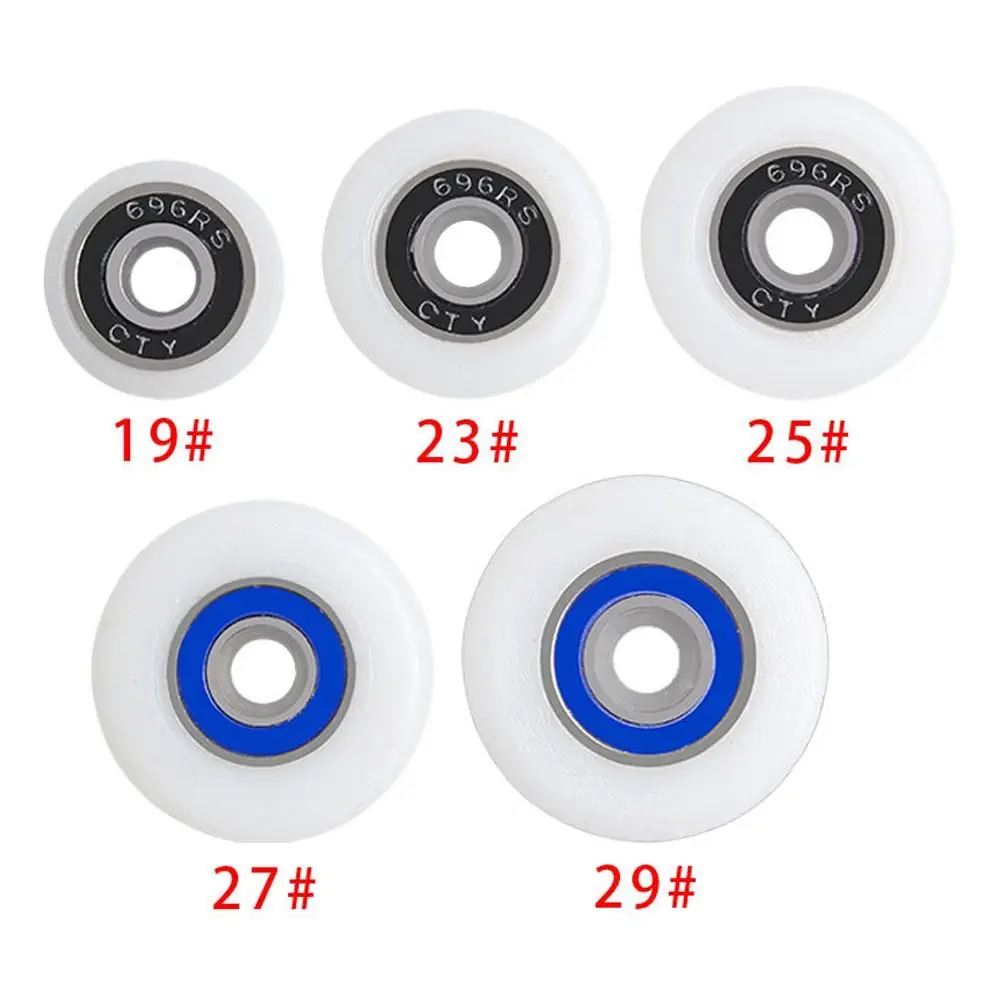 1Pcs/4Pcs 19/23/25/27/29mm Shower Door Roller Nylon with Screw Runner Wheels Silent Fastener Hardware Sliding Door Pulley