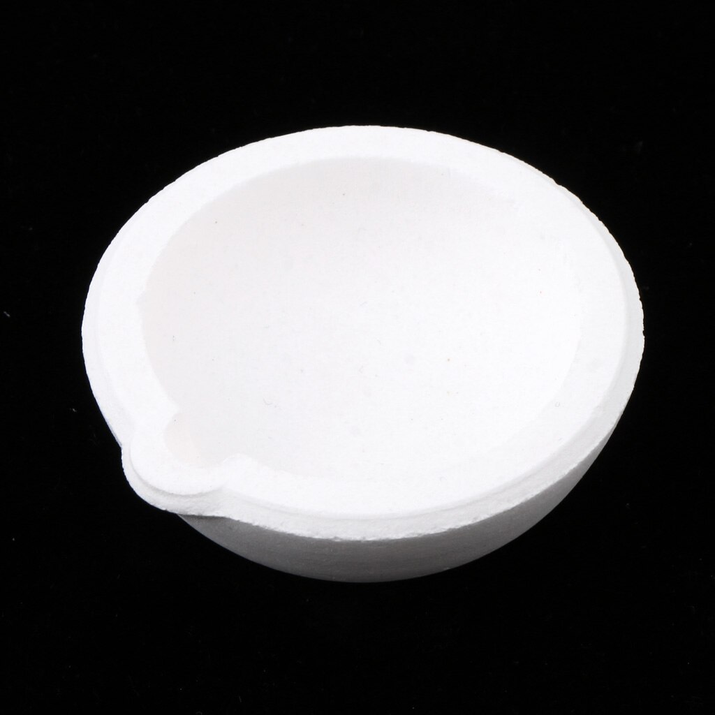 100g Jewelry Casting Crucible Cup Dish Bowl Pot Casting Melting Crucible Bowl for Silver Color Copper Fused Quartz Silica