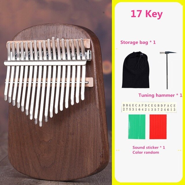 Kalimba Mbira Sanza 10 Keys Thumb Piano Pocket Size Beginners: Type 11