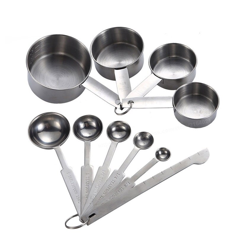 Messbecher Und Messlöffel Premium Stapelbar Küche Messlöffel Set Edelstahl Messbecher und Löffel Set