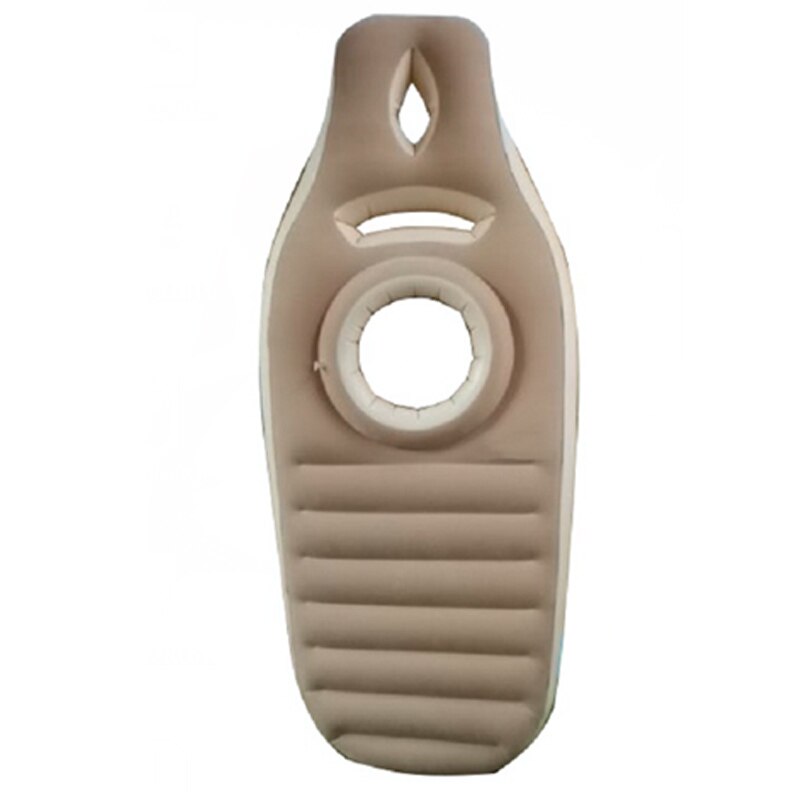 Yoga matt Für Schwangere Frauen Komfortable Beflockung PVC Aufblasbare Matratze Mit See ÜSpund Zu Hause Sport Fitnessstudio Fitness Pilates Pads: Beige