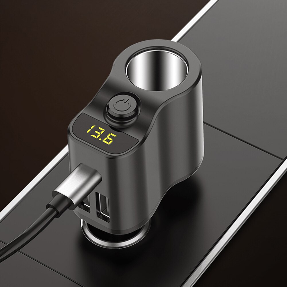 3.1A USB Car Fast Charger for 12V-24V Cars Dual USB Mobile Phone Charger Power Outlet with Digital Display Car Accessories