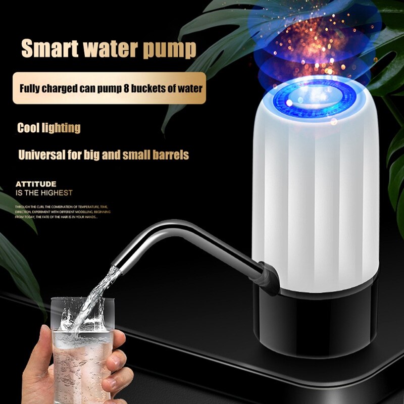 Thuis Slimme Water Fles Pomp Mini Barreled Water Elektrische Pomp Usb Charge Automatische Draagbare Water Drink Dispenser