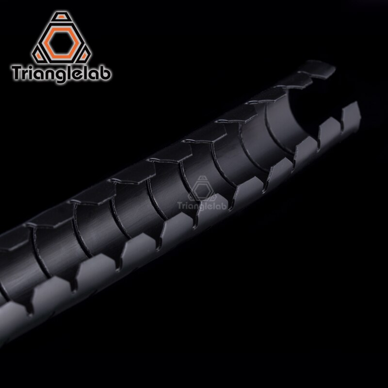 Trianglelab cabo embalagem espiral preta envolvendo reprap chama retardador 10mm de diâmetro cabo mangas enrolamento tubo de envolvimento banda