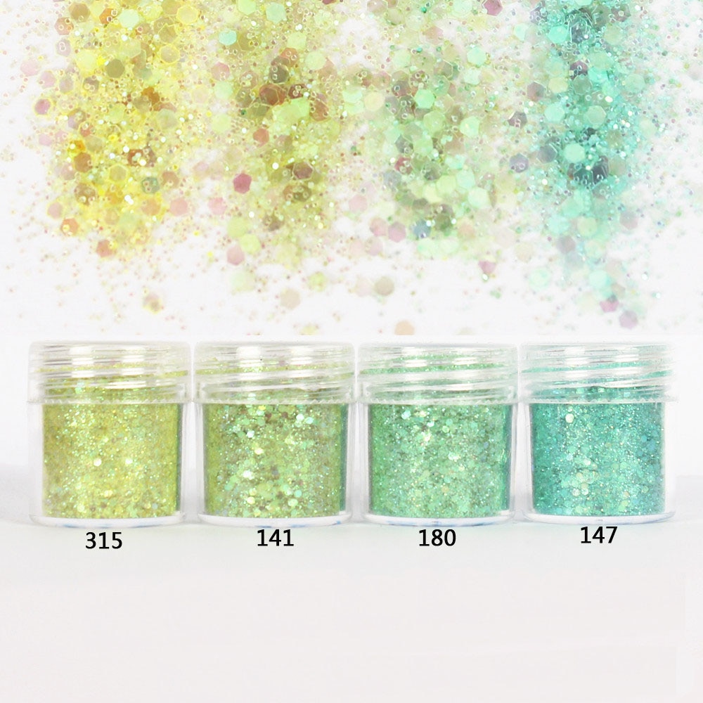 Ice Magic set Hexagon Glitter Pailletten Mix Partei Leuchtenden Verschönerung für Harz Handwerk Festliche Schmuck Werkzeuge UV Harz Pigment