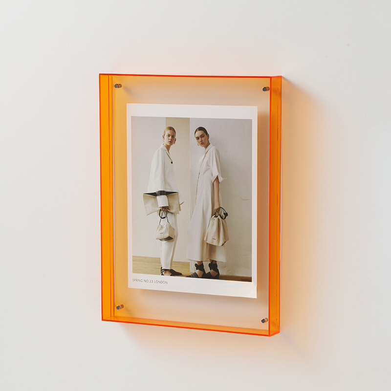 Cadre Photo en acrylique Transparent, affiche de peinture, salle de chambre à coucher, ornement de Table murale, cadre Photo Simple, DIY bricolage: S / Rose Rouge