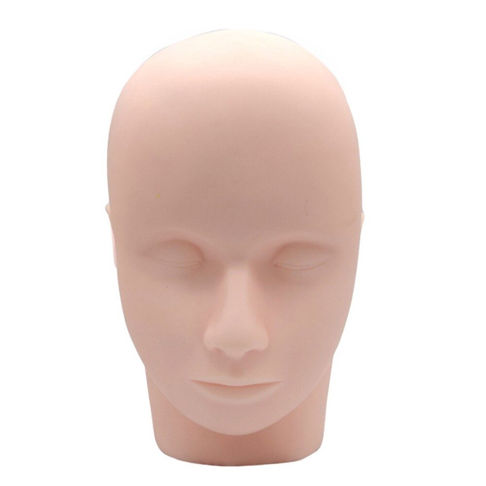 Mannequin Flat Head For Eyelash Grafted Training Practice Head Silicone Eyelashes Extension Practice Model