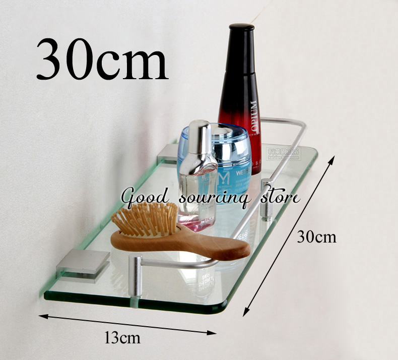 20 25 30 35 40 45 50Cm Enkele Tier Muur Wc Glas Badkamer Plank: 13 x 30cm