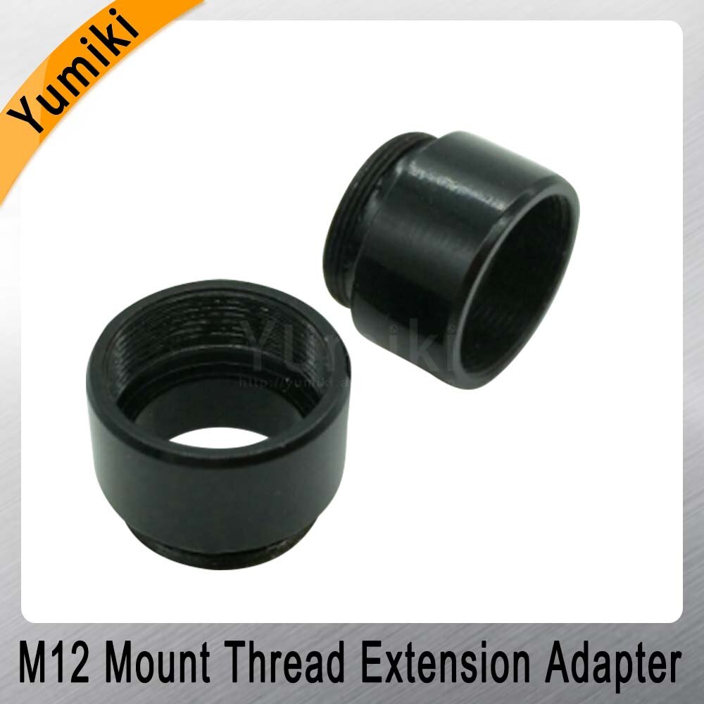 Yumiki 2pcs/lot Mount Thread Extension Adapter Zinc Alloy Extender M12 Lens Extension Ring for MTV Interface CCTV Lens