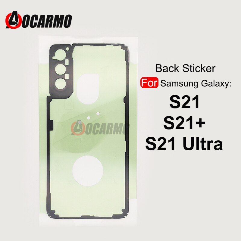 Terug Sticker Voor Samsung Galaxy S21 Plus Ultra S21FE S21 + S21U Achter Cover Waterdichte Lijm Lijm Vervangende Onderdelen