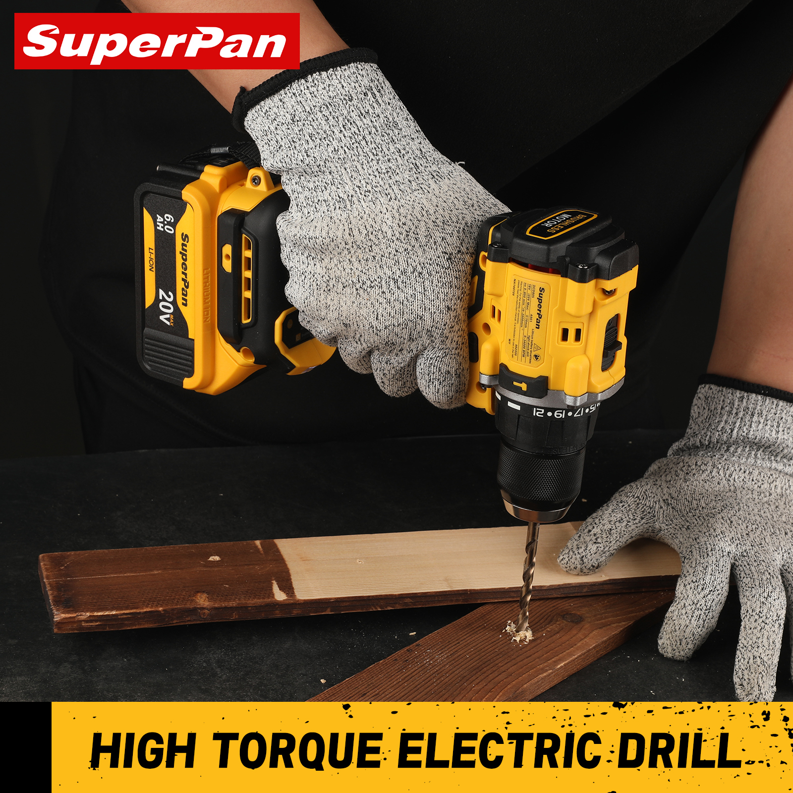 Cordless Drill DCD805 20V Power Tool Brushless Impact Drill Cordless Electric Screwdriver Home DIY For Dewalt 20v Battery Pins