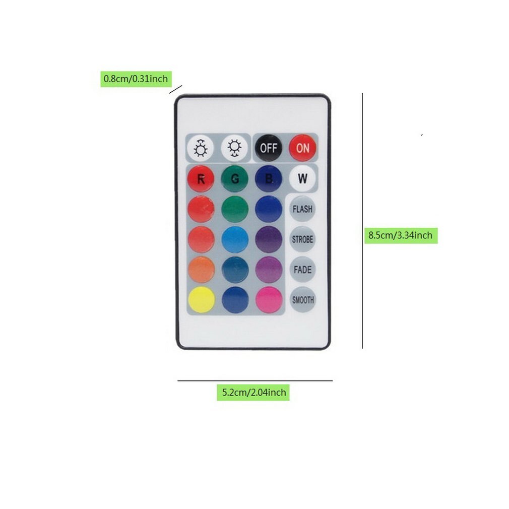 Dc 5v Mini Ir 24 Key Rgb Remote Control For Rgb Led Strip Usb 5v 24 Button Remote With Usb Cable Set