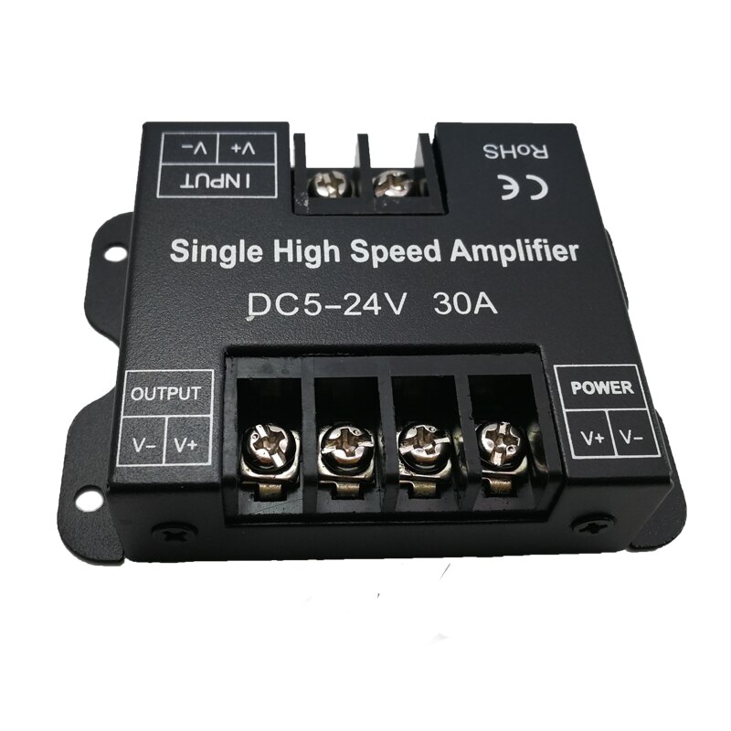 Led Power Amplifier 30A 1 channel Single Color High speed Signal Power Repeater Big Power amplifier for LED Single Strip Use