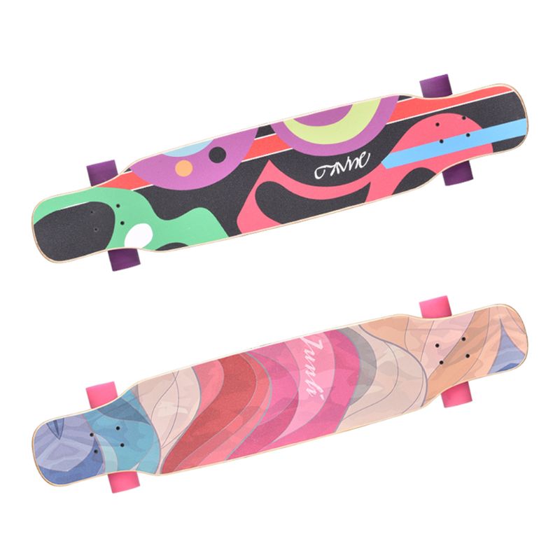 47 x 10 " 4 -stil sport utomhus skateboard longboard dansbräda dubbel rockerbräda vattentät griptape ark klistermärke