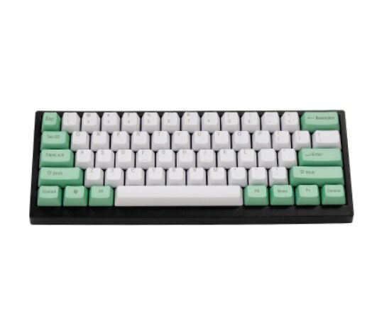 PBT copritasti è 60% 61 tasti fit per cherry MX interruttore tastiera meccanica libero di trasporto: Black