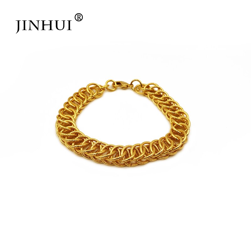 Jin hui moda nova etiópia africana cor de ouro dos homens pulseira feminino festa ornamento presentes de luxo para amigos dubai bangle jóias