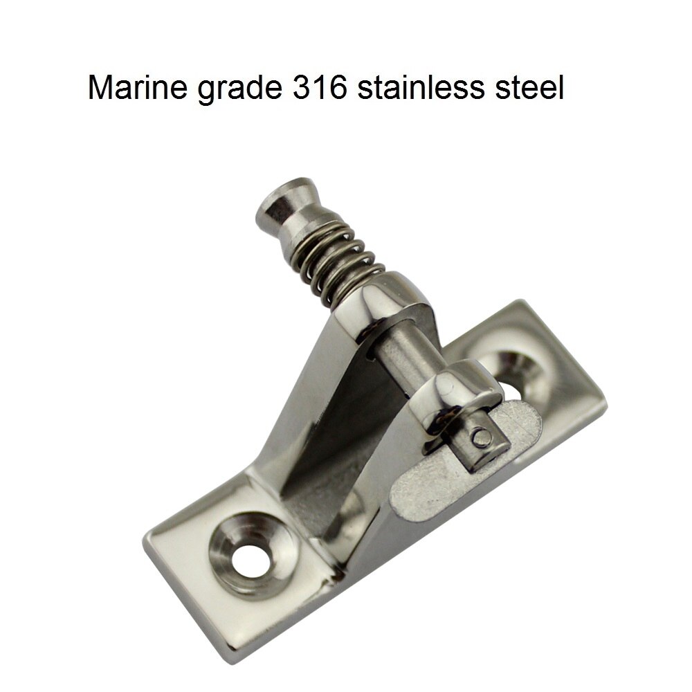 60mm Stainless Steel 316 Side Mount Deck Hinge With Quick Release Pin And Bolt Ring For Marine Boat Yacht Hardware Accessories