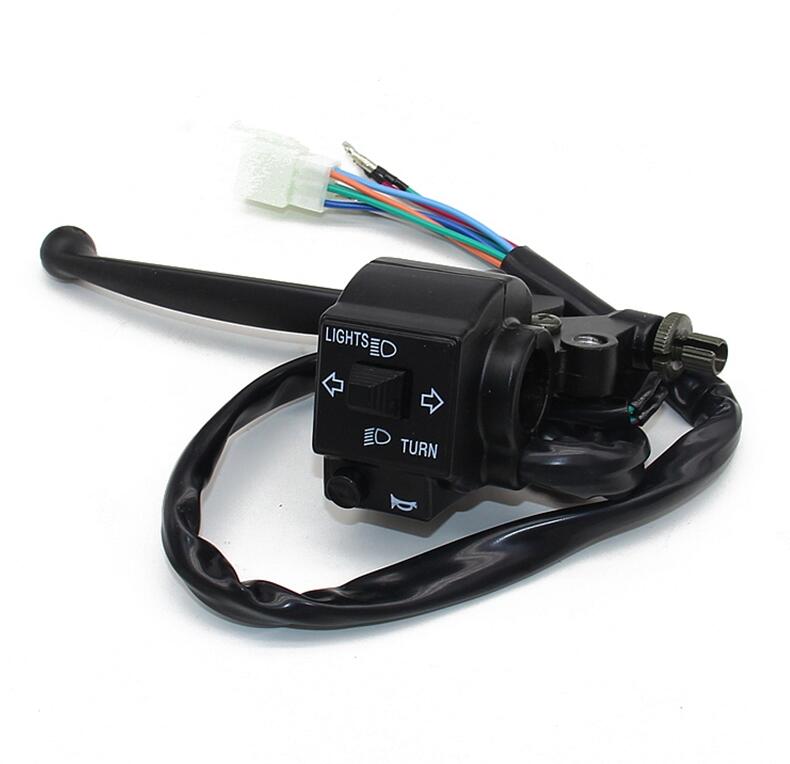 motorcycle GN125 GS125 clutch lever brake switch left and right for suzuki 125cc GN GS 125 handle grip switch parts: B