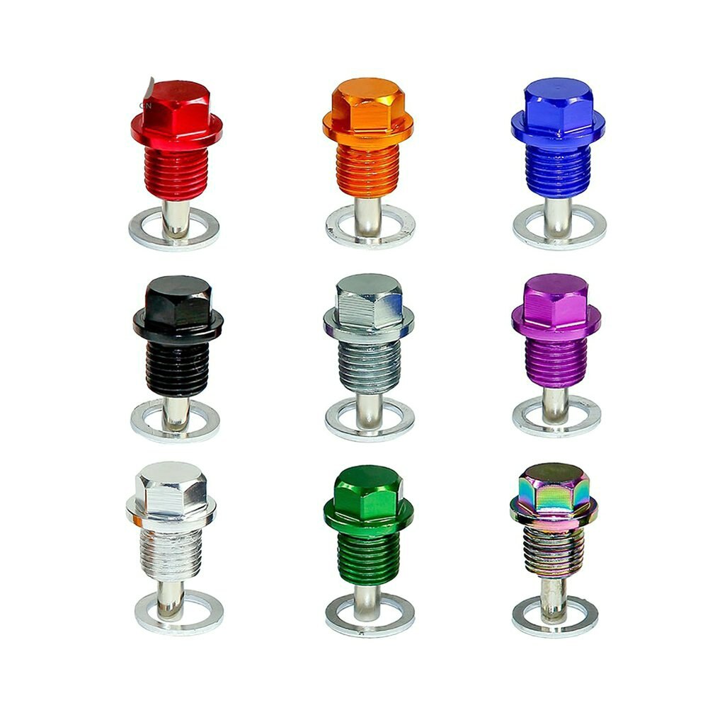 Automobile Magnetic Drain Plug Oil Drain Screw Oil Pan Screw Anti-Vibration