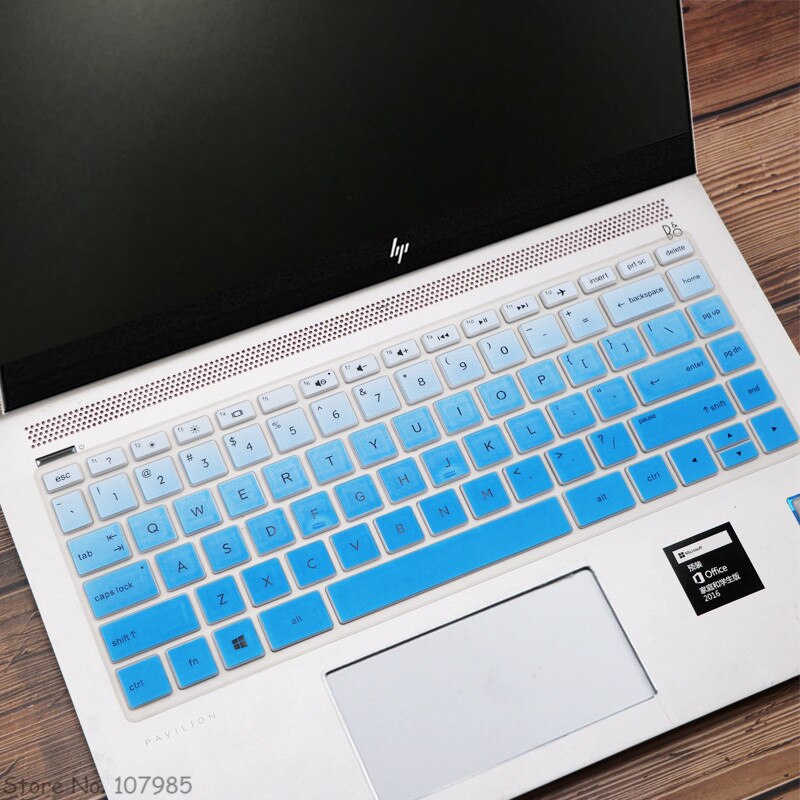 14 Inch Siliconen Laptop Toetsenbord Cover Skin Protector Voor Hp 240 G4 G5 G6 240 G7 G8 Notebook: Gradualblue