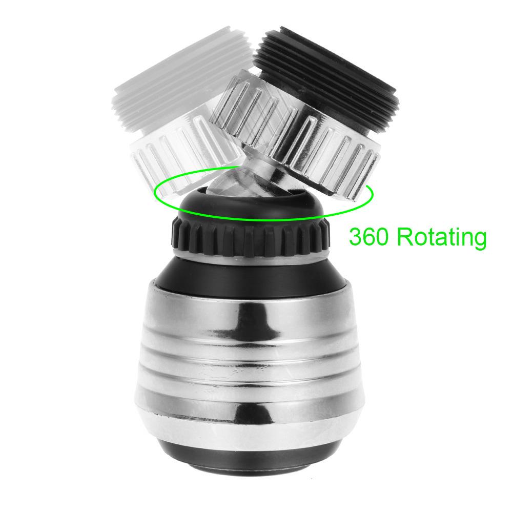Aireador de Grifo - Giratorio 360° - Ahorro de Agua - Cocina y Baño - Plástico Electrochapado