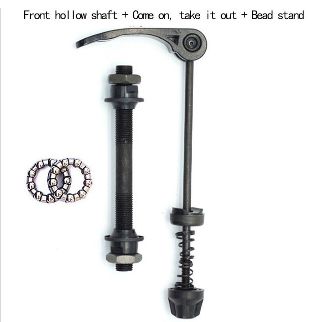 Spiedini Sgancio Rapido Per Bici, Anteriore 150mm, Posteriore 170mm, Acciaio Nero Argento