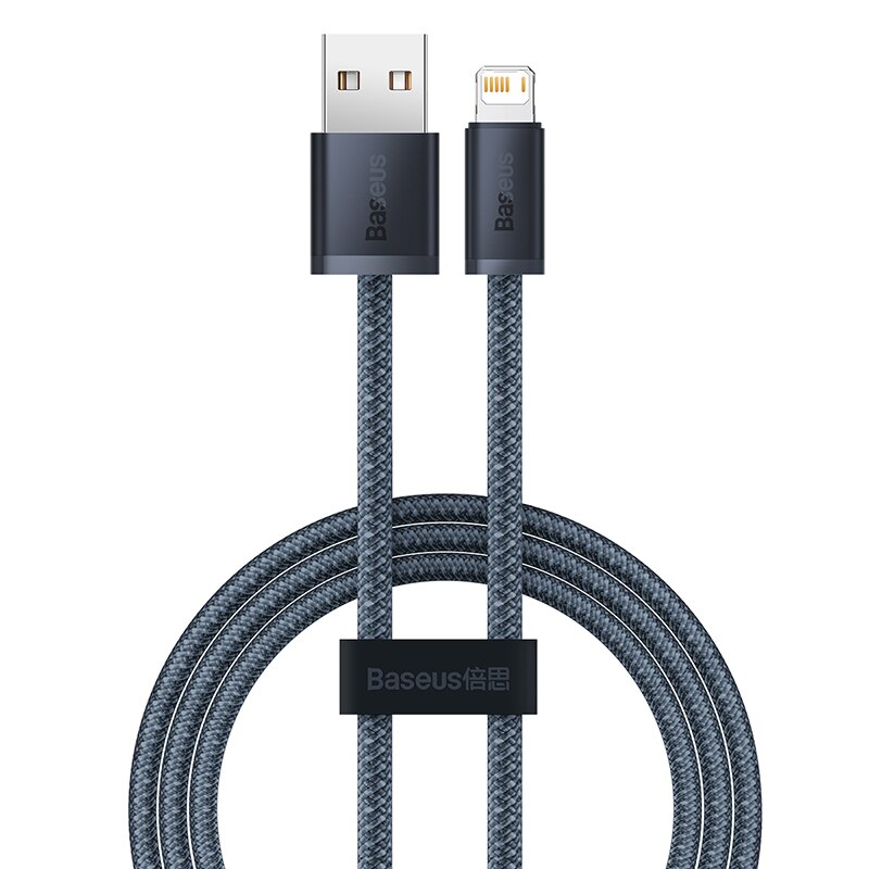 Baseus Usb Kabel Voor Iphone 13 Pro Max Snel Opladen Usb Kabel Voor Iphone 12 Mini Pro Max Data Usb 2.4A Kabel: Dark Blue / 2m