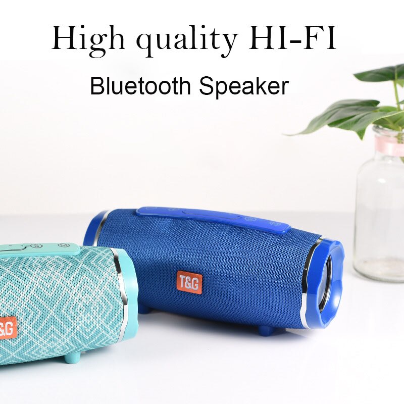 TG145 Bluetooth Speaker Originele Portable Speakers Bass Kolom Soundbar Fm Mic Usb Tf Aux Subwoofer Bluetooth 5.0 1200Mah