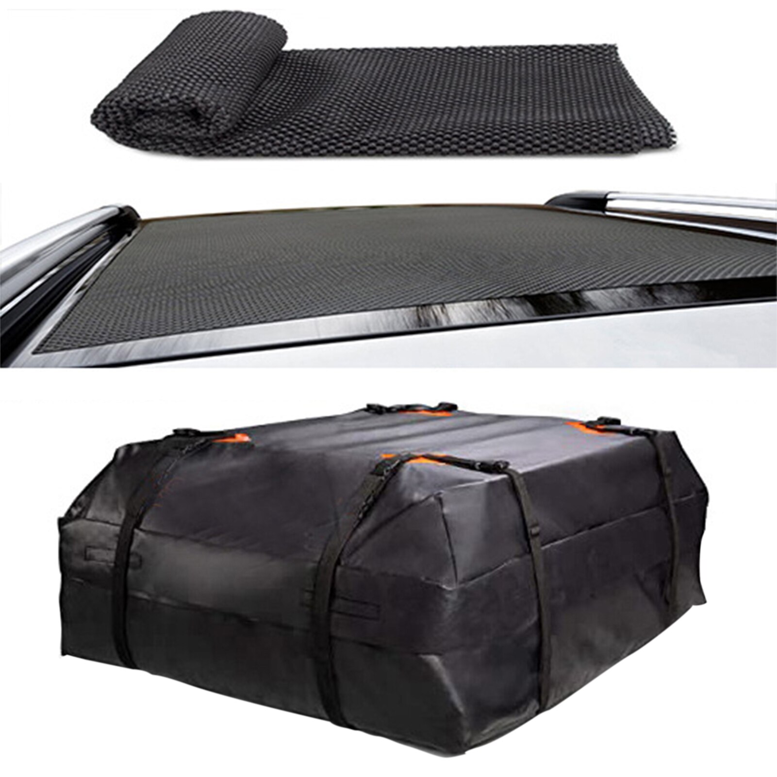 Universal Car Rack Roof Bags Cargo Carrier Waterproof Heavy Duty Outdoor Car Rooftop Storage Luggage Bag Trunk SUV Travel Bag