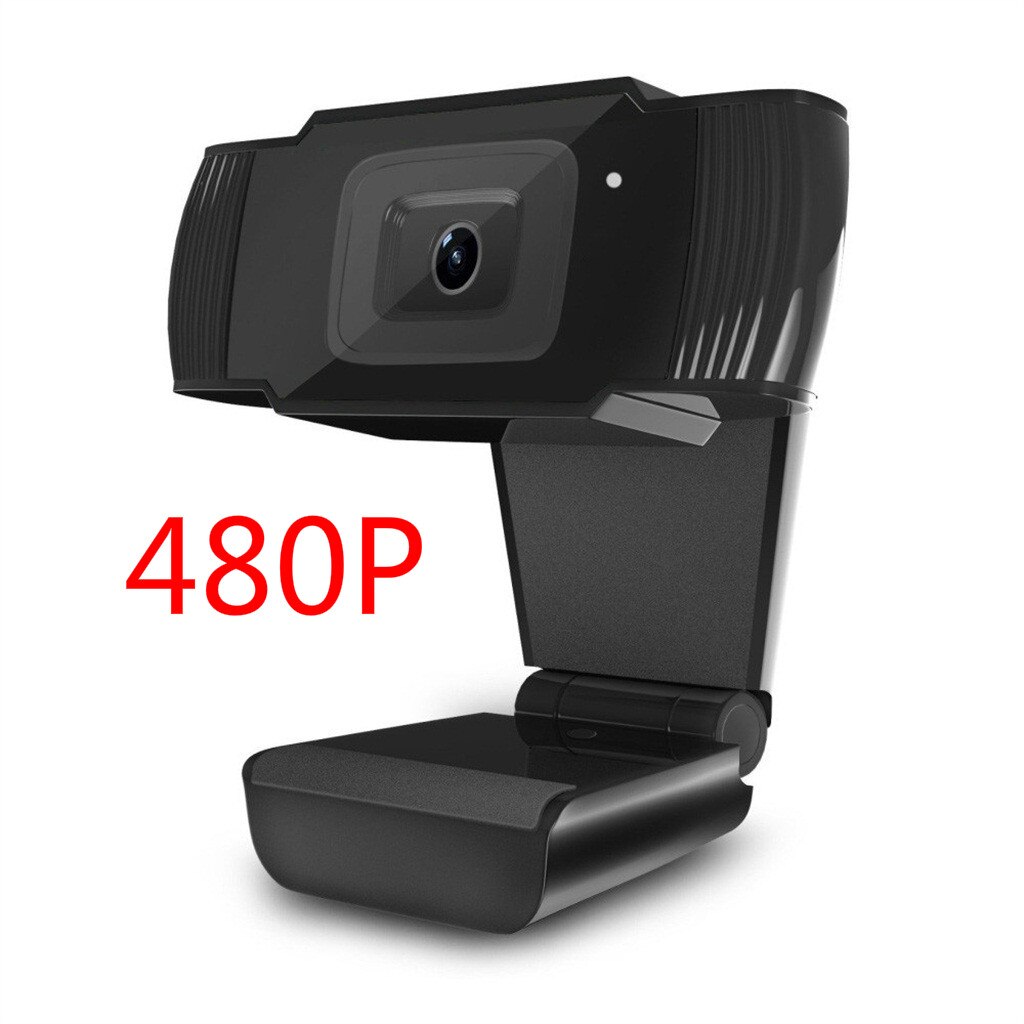 USB 2.0 HD Webcam 1080P/480P Webcam USB Camera Video Recording Web Camera with Microphone For PC Computer Web Camera: 480P