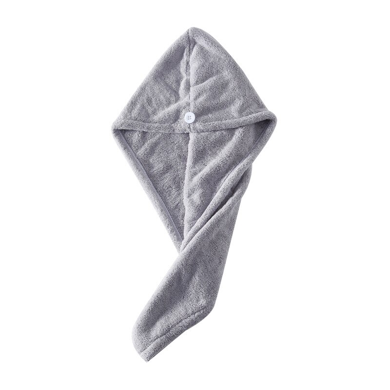 Magic Microfiberrapid drying hair towel towels bathroom Bath Wrap Hat Quick Cap Turban Dry toallas: gray