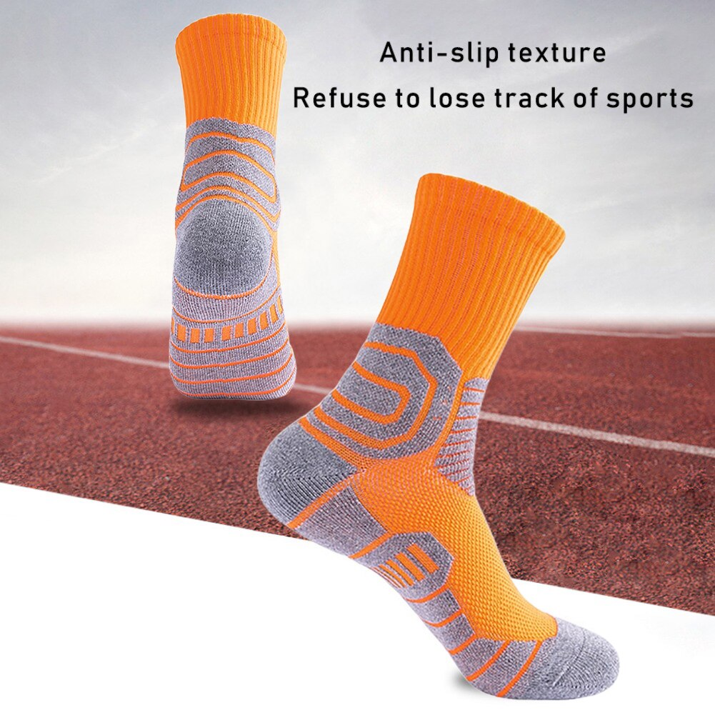 1 Pair Basketball Sports Socks Breathable Footwear Knee-High Socks Ankle Protecter Socks