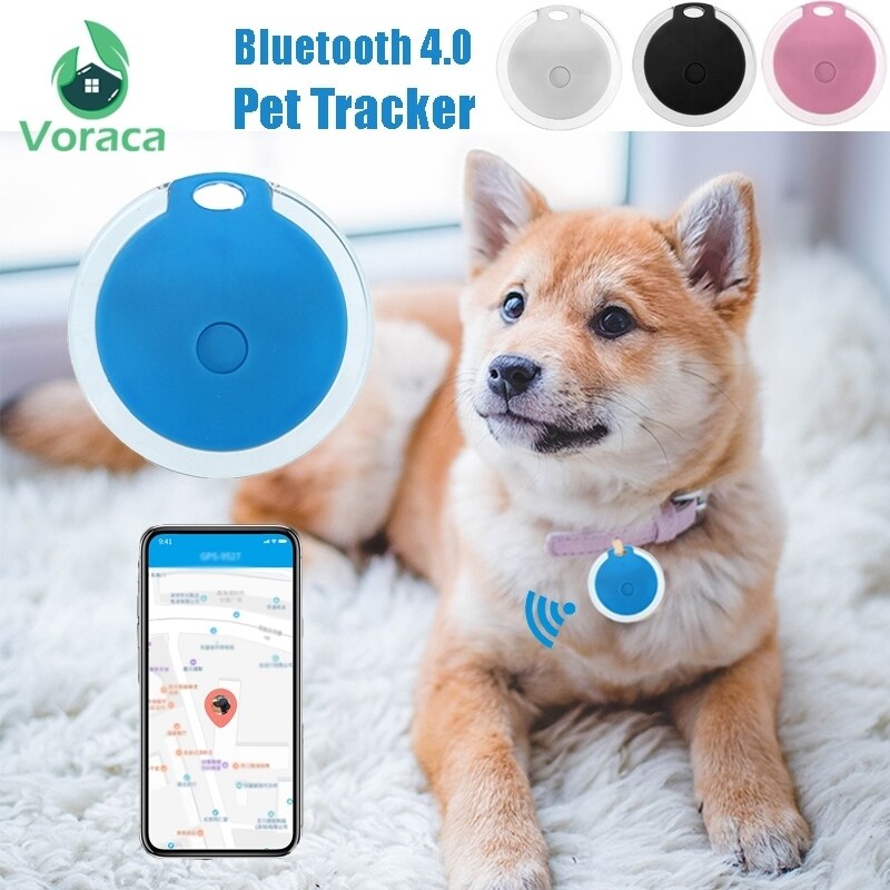 Smart gps locator bluetooth 4.0 finder anti lost tracker selvportræt pet tracer mini pet alarm finder til katte hundebørn