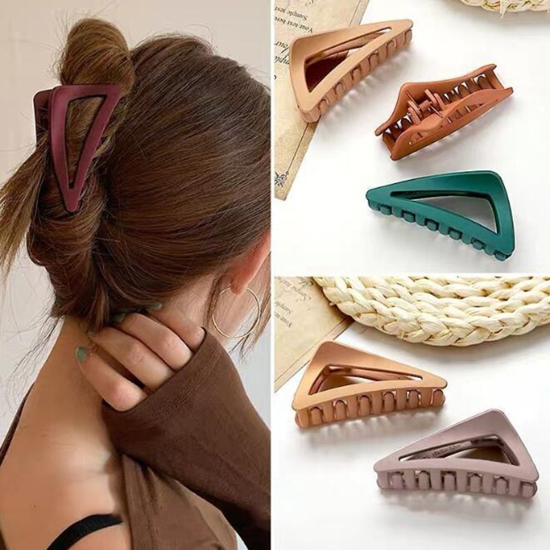 Pinces à cheveux Triangle géométrique pour femmes, Style japonais, Vintage, simples, accessoires pour cheveux
