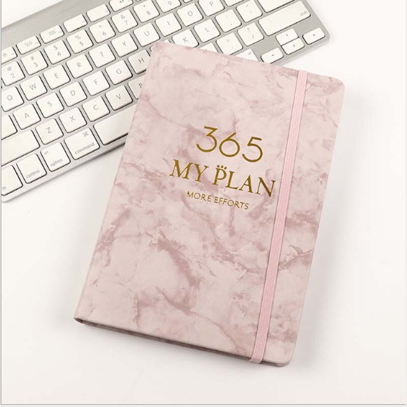 Daily Weekly Monthly Planner Notebook A5 Agenda Organizer Notebook Calendar 365 Days Schedule Notepad Stationery Kawaii Art