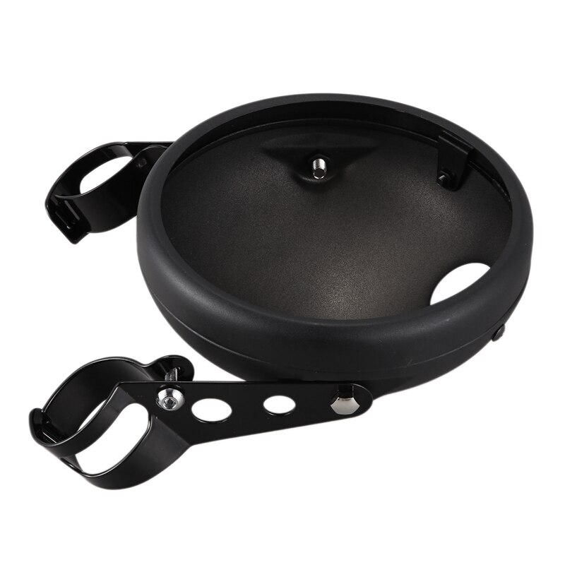 7 Inch Zwarte Koplamp Behuizing Universele Motorfiets Koplamp Montage Beugel Verstelbare Led Koplamp Beugel