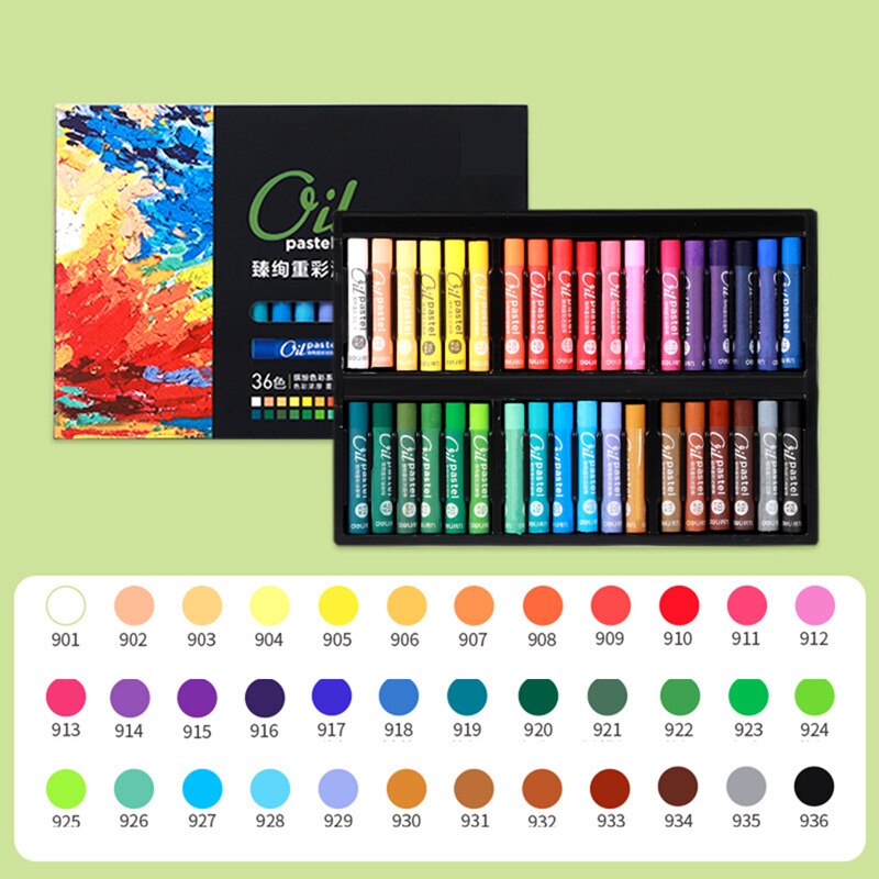 Drawing Crayons Set Colors For Paint Children School Art Stationery Supplies Kids Oil Pastel Wax Pencils: DLBF-36
