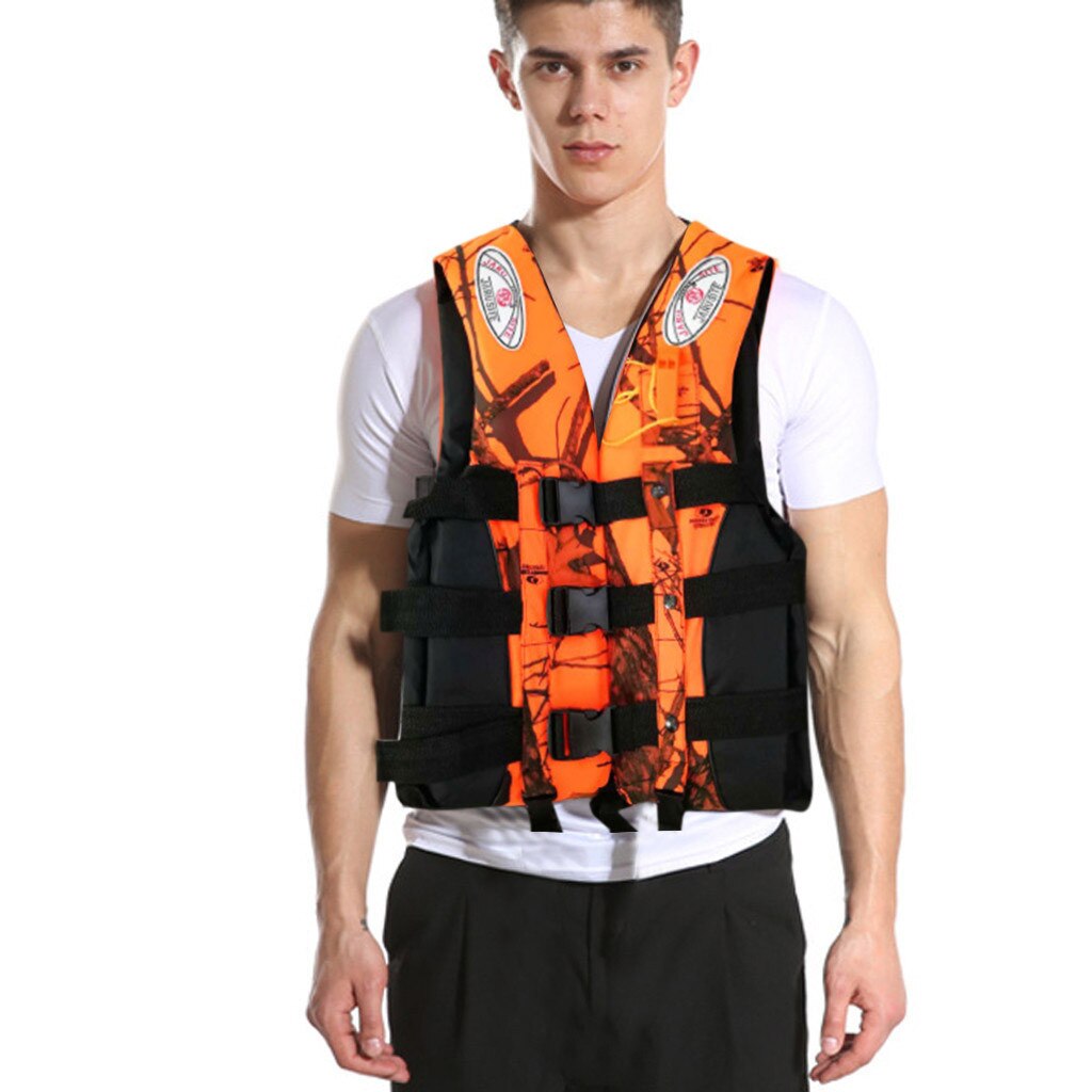 Adults Life Aid Vest Jacket S-XXXL Kayak Ski Buoyancy Fishing Swimming Boating Drifting With Whistle Safety Watersport Jacket#g4