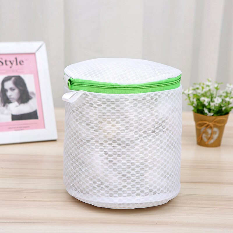 Green Zippered Laundry Washing Bags Fine Mesh And Honeycomb Pattern Freshly Net Bags for Washing Machine: Honeycomb Bra