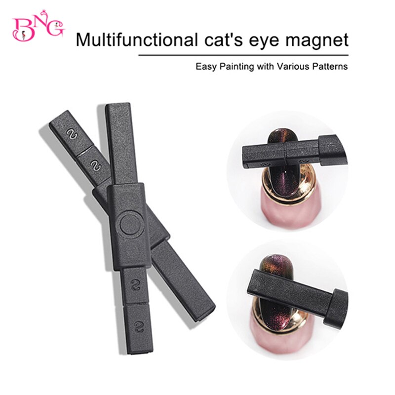 BNG Strong Magnetic Nail Stick 3D Cat Eye Effect Magnet for UV Painting Gel Nail Polish UV Lamp for Gel Varnish Nail Art Tools