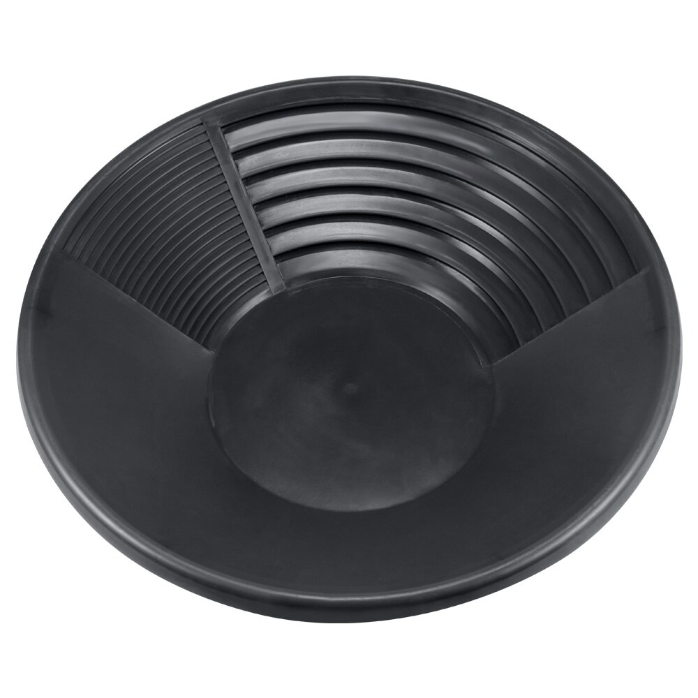 Plastic Gold Basin Nugget Mining Pan Dual Riffle Dredging Prospecting River Tool For Mountainous Areas Household Tools: Black